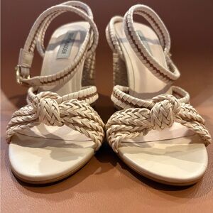 Steve Madden Cream Braided Sandals